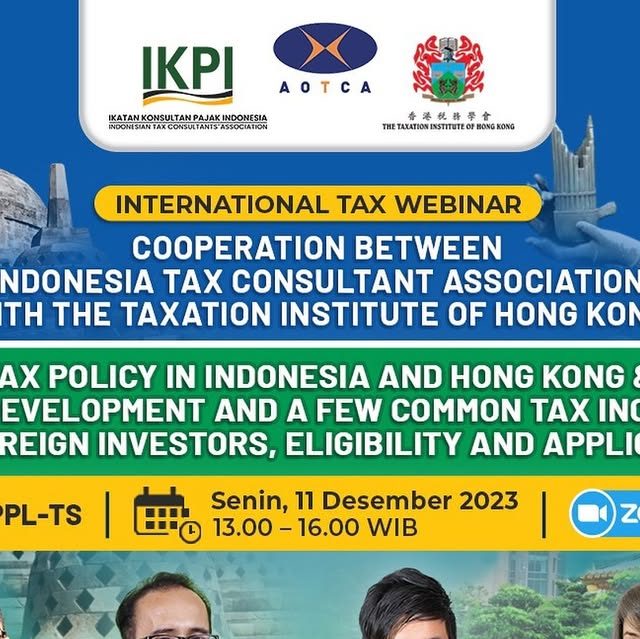 Hongkong and Indonesia are proudly present international tax webinar