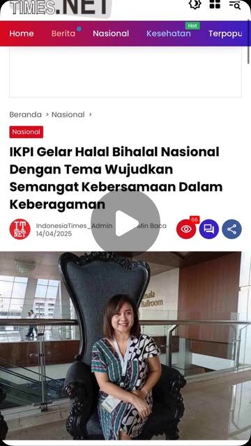 Reel Instagram Angela Kusumaningtyas, 16 April 2025